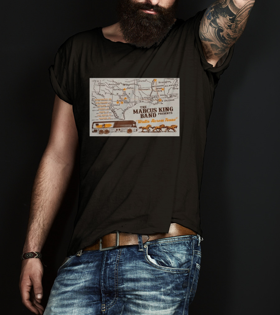 Marcus King Band Presents "Waltz Across Texas" Tour May 8 2026 Billy Bob's Fort Worth Texas T-Shirt