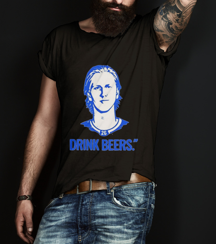 Sam Carrick Rasmus Dahlin Drink Beers Buffalo Sabres Hockey 26 T-Shirt