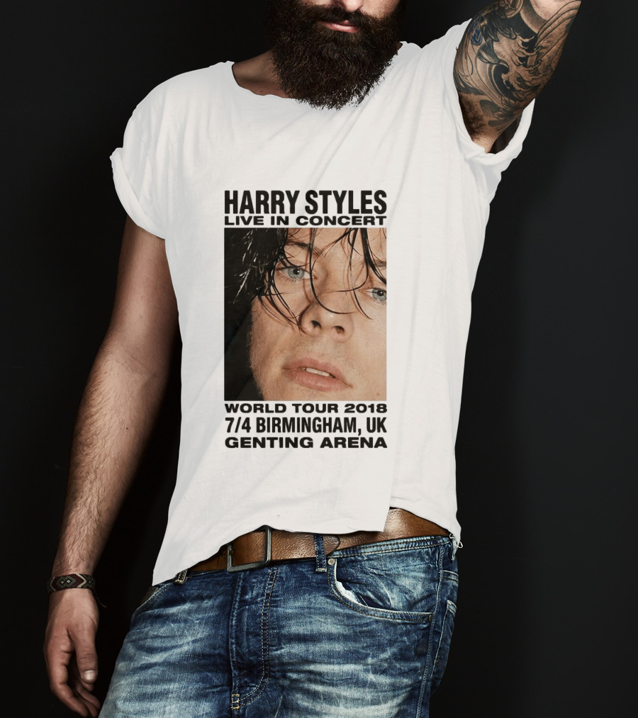 Harry Styles Live In Concert World Tour 2018 Birmingham UK Genting Arena T-Shirt