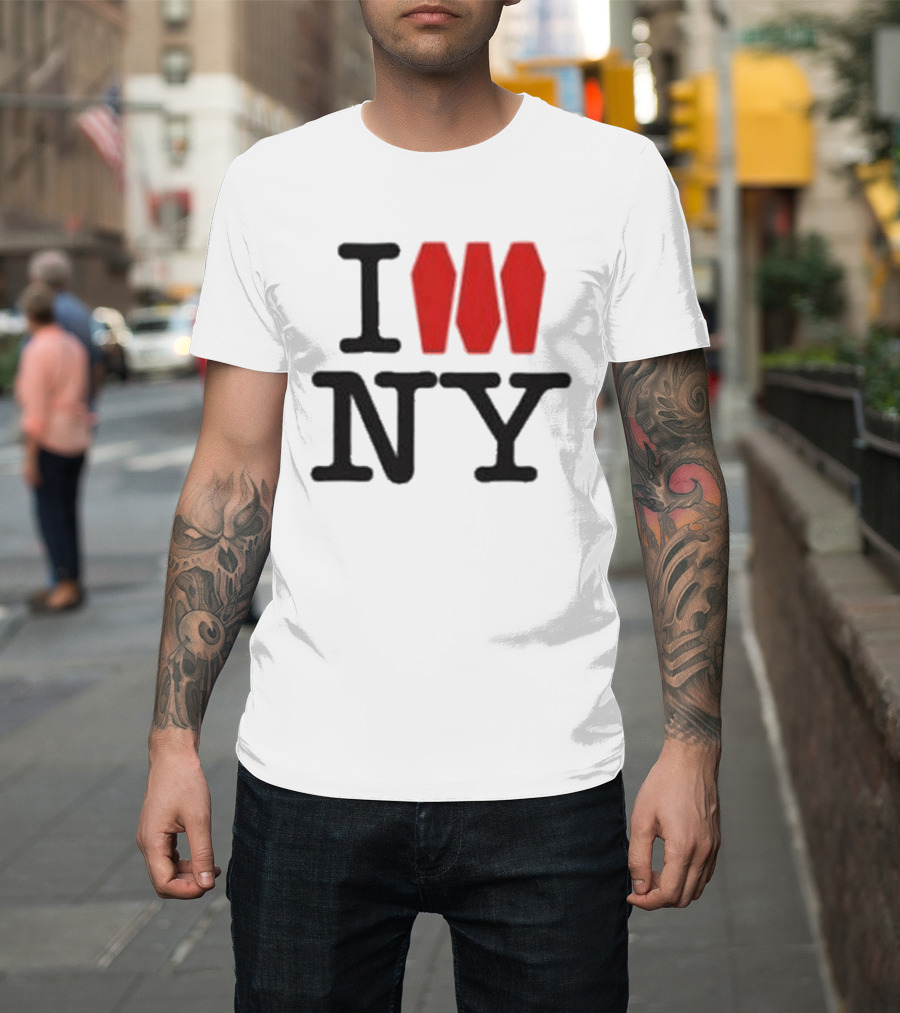 I Love NY Coffin Icon Parody Trend T-Shirt