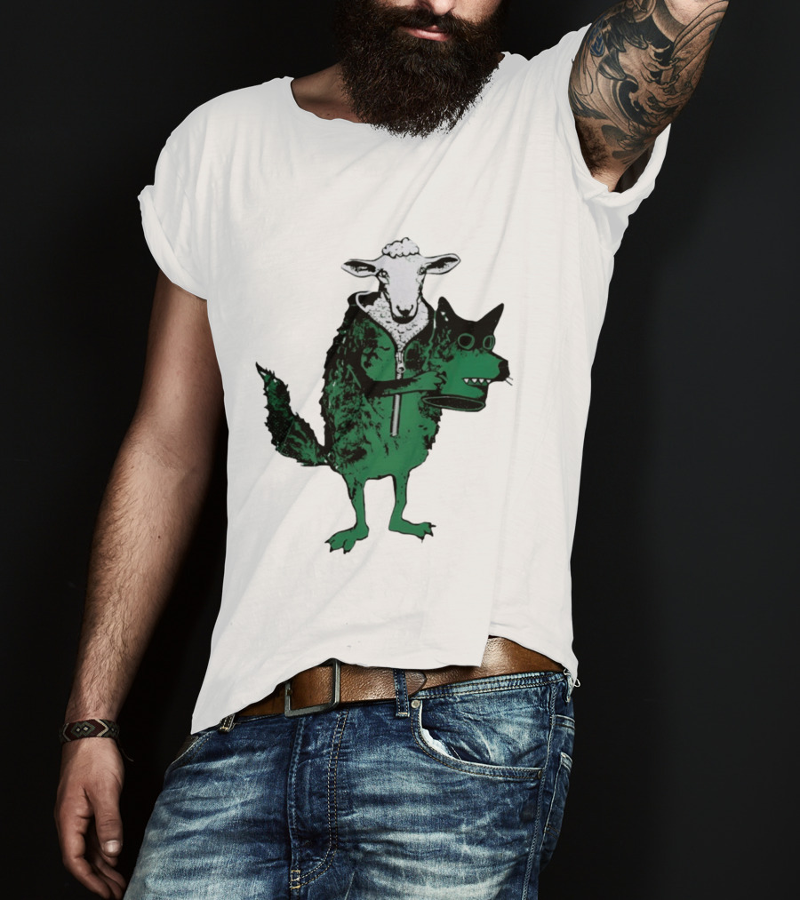 Sheep In Wolf's Clothing Humorous Animal Disguise Joke T-Shirt