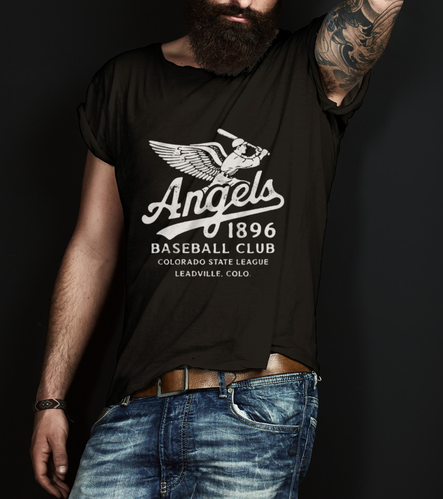 Leadville Angels 1896 Baseball Club Colorado State League Leadville Colo T-Shirt