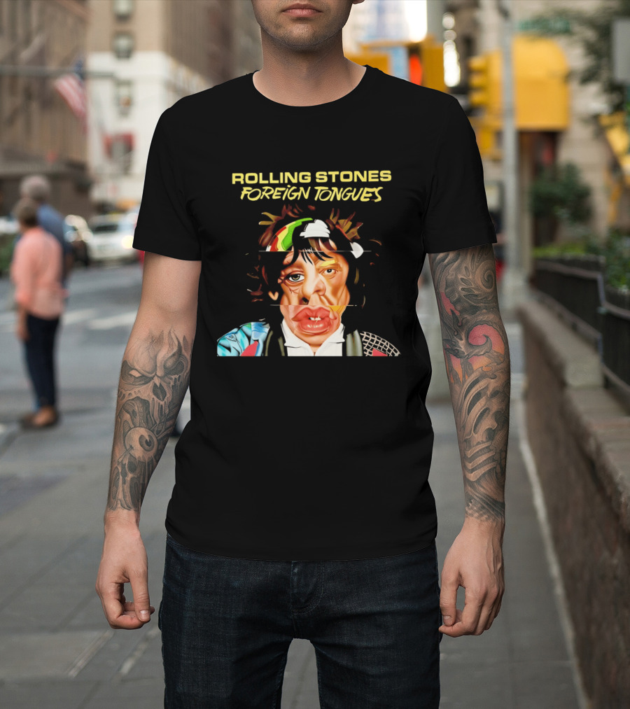 Rolling Stones Foreign Tongues Collage Face 2026 T-Shirt