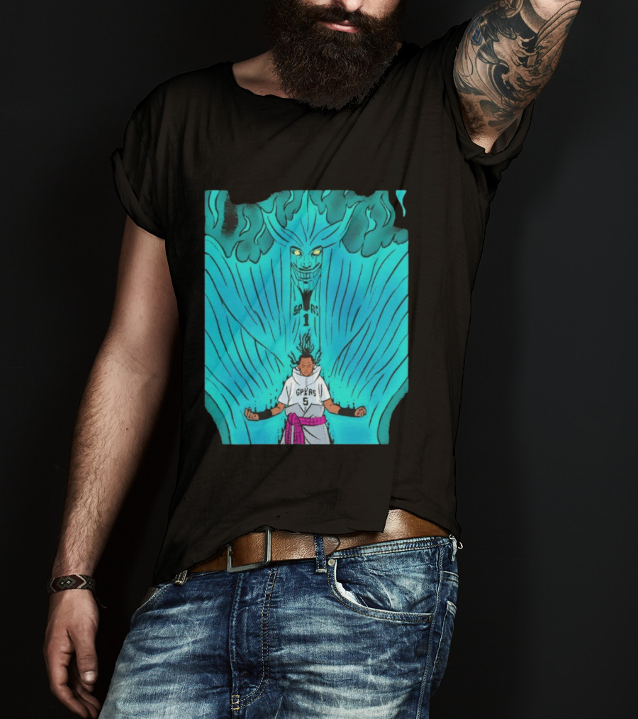 Victor Wembanyama Sasuke Susanoo Spurs Basketball Anime T-Shirt