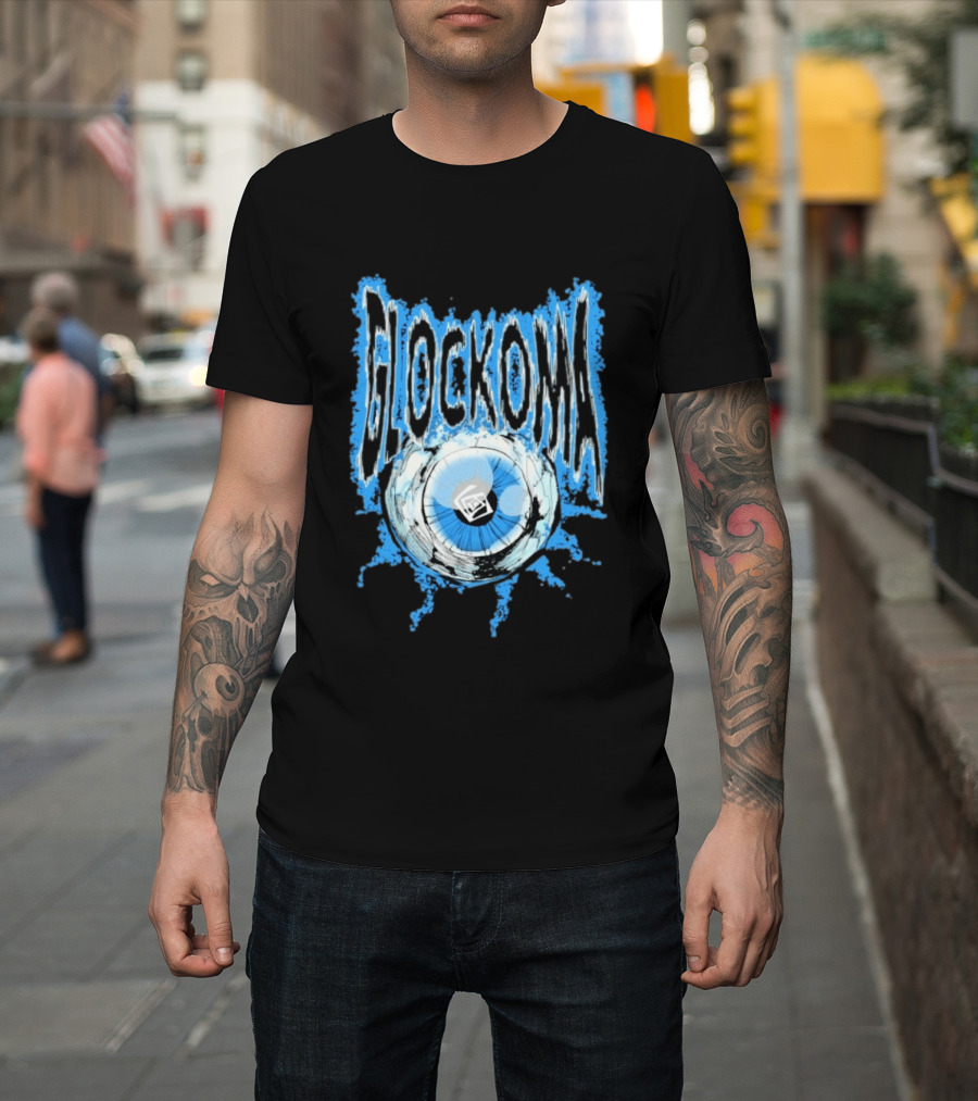 Key Glock Glockoma Eyeball Blue Splash T-Shirt
