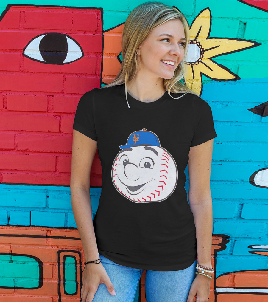 New York Mets Mr. Met Big Face Baseball 2026 T-Shirt