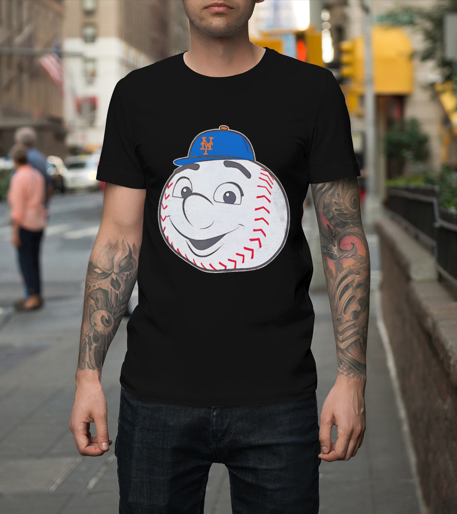 New York Mets Mr. Met Big Face Baseball 2026 T-Shirt
