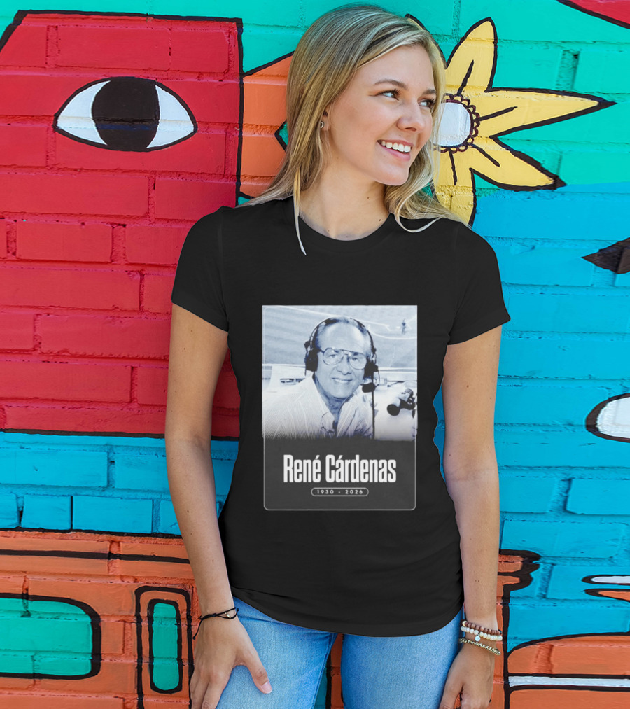 Rene Cardenas 1930 2026 Celebrating Legacy In Broadcasting T-Shirt