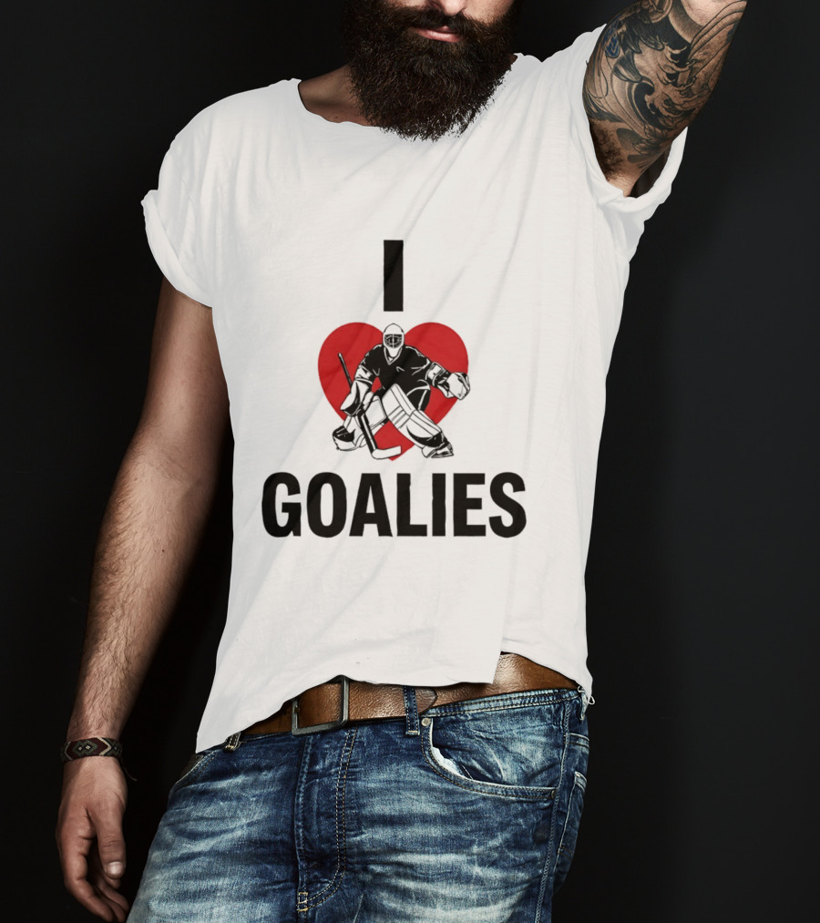 Dan Vladar Ice Hockey I Love Goalies Philadelphia Flyers T-Shirt