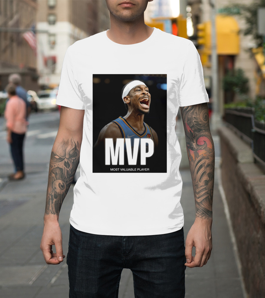 Shai Gilgeous Alexander MVP Most Valuable Player OKC Thunder Celebration T-Shirt