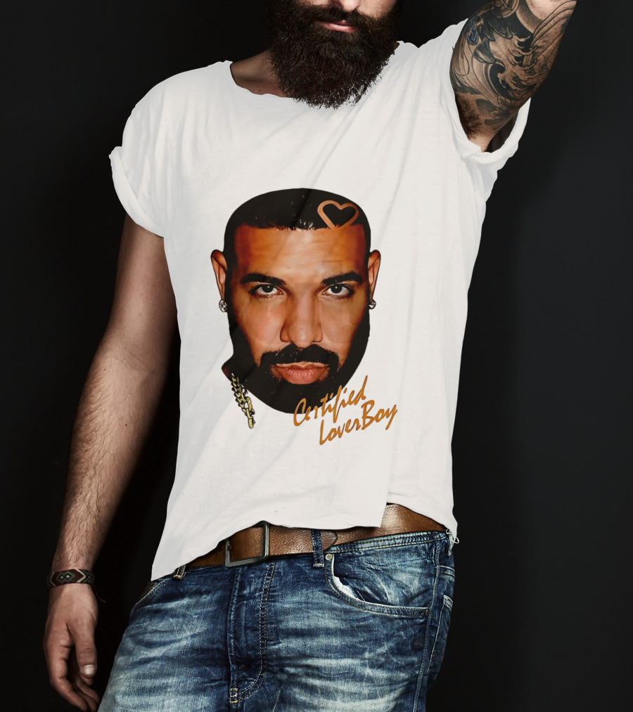 Drake Certified Lover Boy Heart Hair T-Shirt