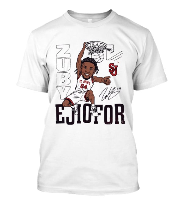 Zuby Ejiofor St. John's Red Storm Slam Dunk Basketball SJ 24 T-Shirt