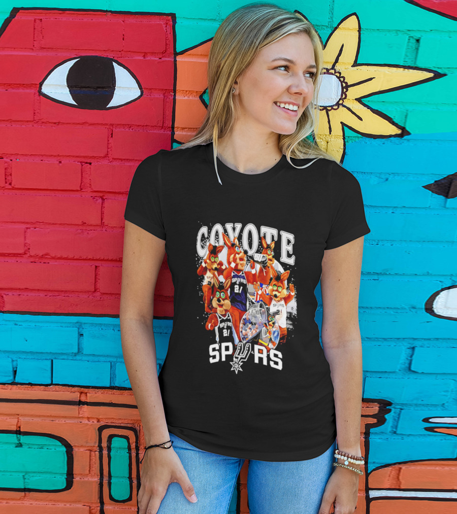 San Antonio Spurs Coyote Basketball Icons Spurs T-Shirt