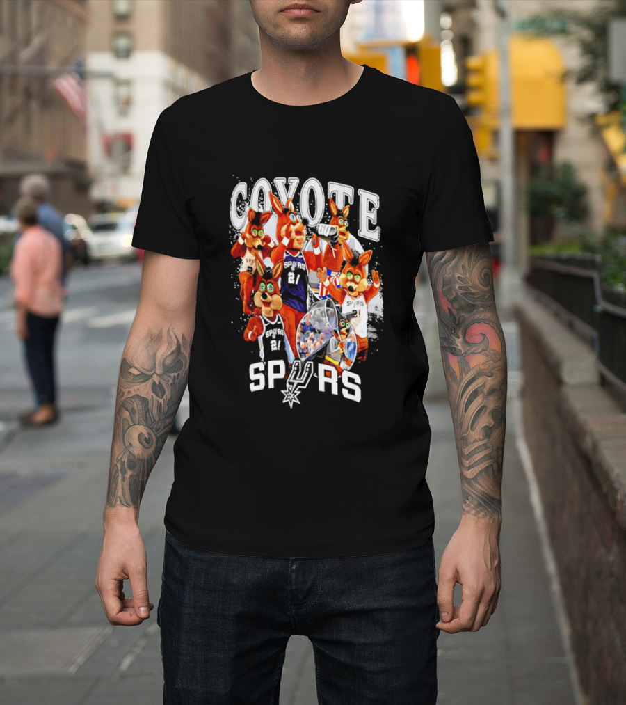 San Antonio Spurs Coyote Basketball Icons Spurs T-Shirt