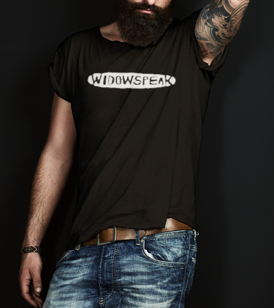 Widowspeak Band Name Black And White T-Shirt