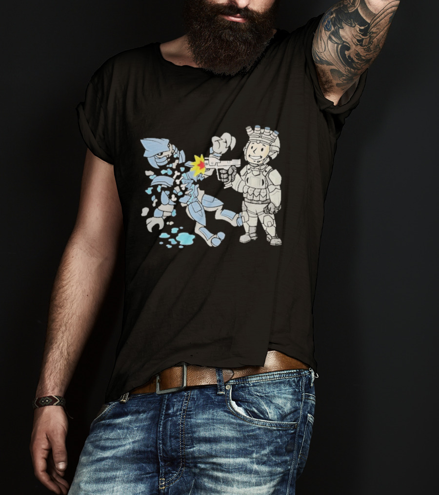 Xeno Slayer Threat Llama Alien Battle Scene T-Shirt
