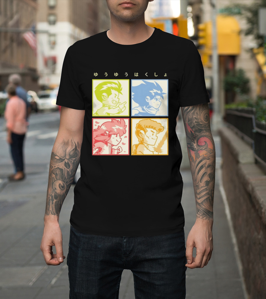 YuYu Hakusho Anime Characters Japanese Manga Series T-Shirt
