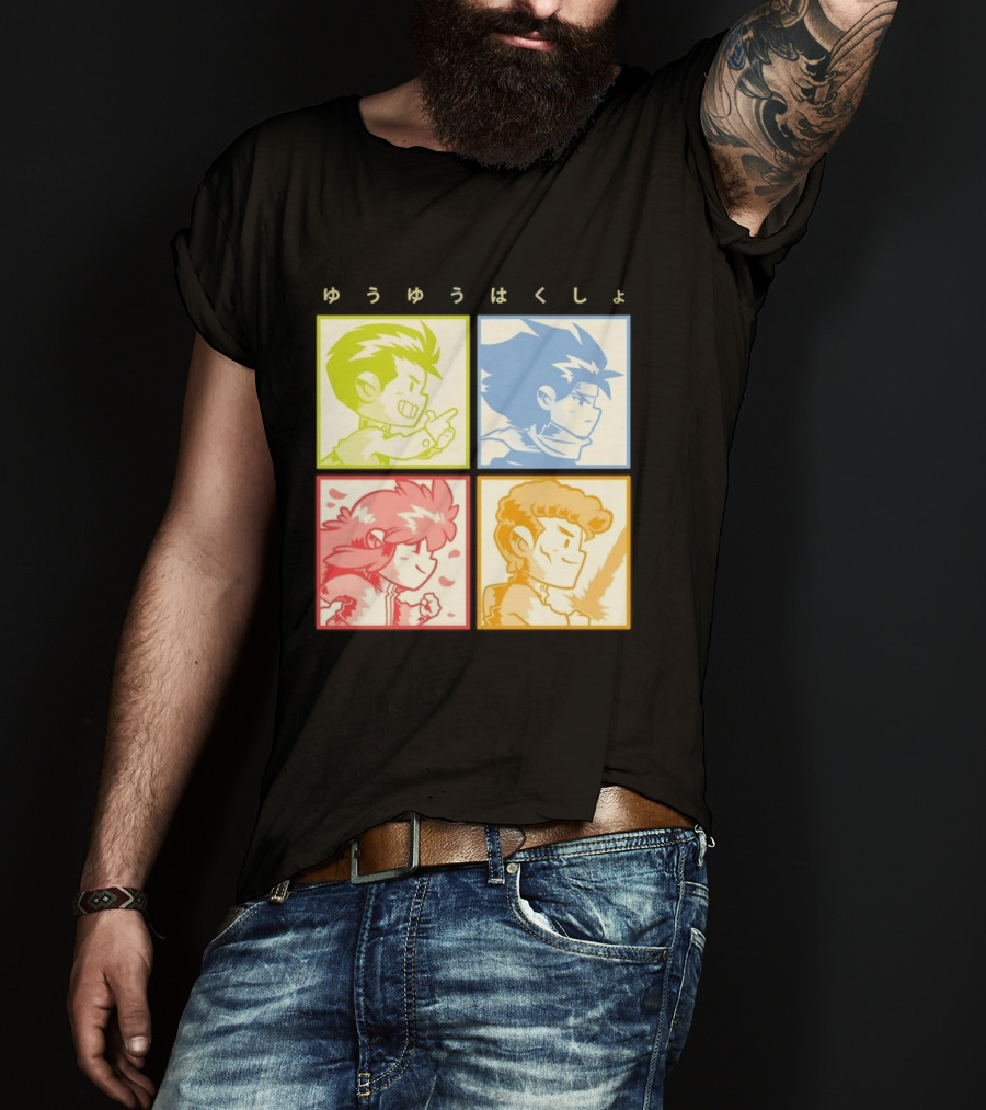 YuYu Hakusho Anime Characters Japanese Manga Series T-Shirt