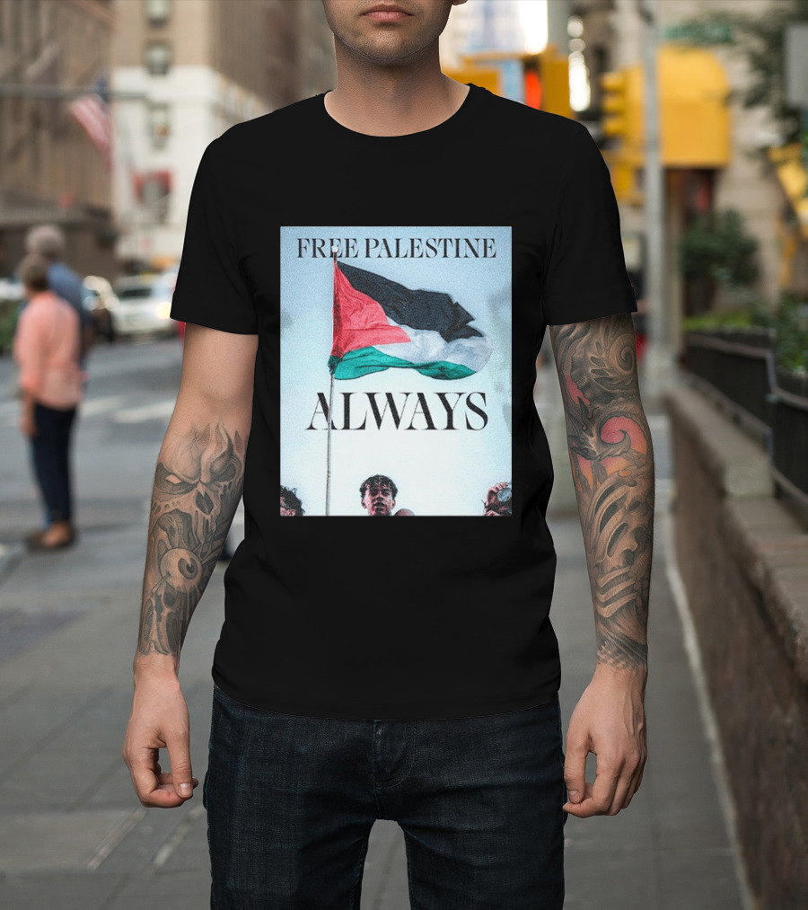 Barcelona FC Lamine Yamal Free Palestine Always Flag T-Shirt