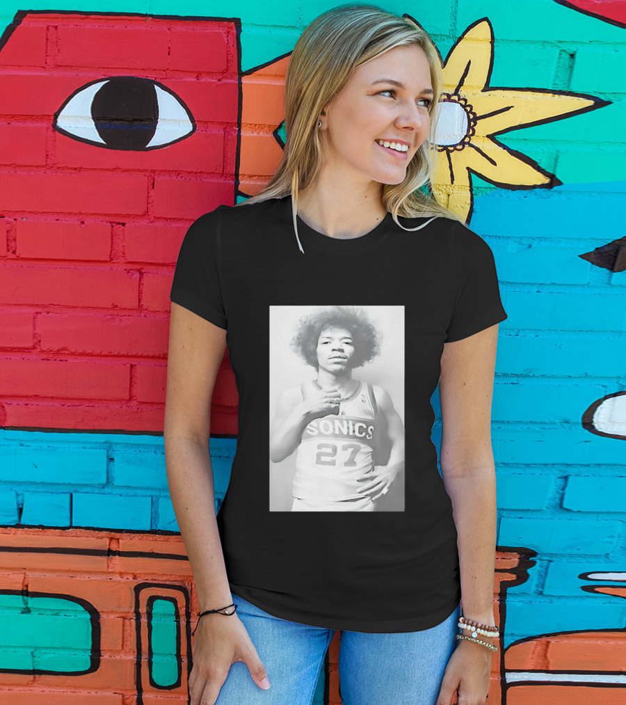 Jimi Hendrix Seattle Sonics Jersey 27 T-Shirt