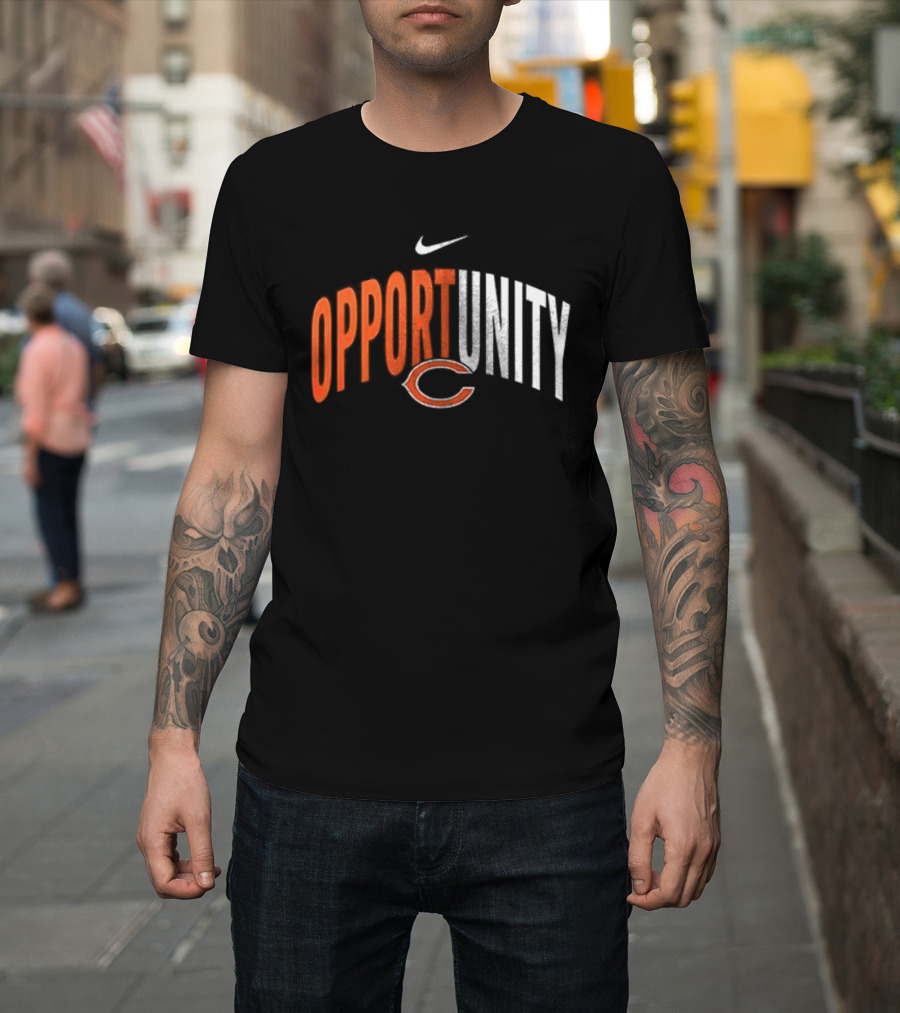 Chicago Bears Opportunity Nike Swoosh C T-Shirt