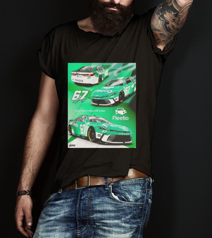 Corey Heim 23XI Racing Toyota Camry XSE Fleetio NASCAR 67 T-Shirt