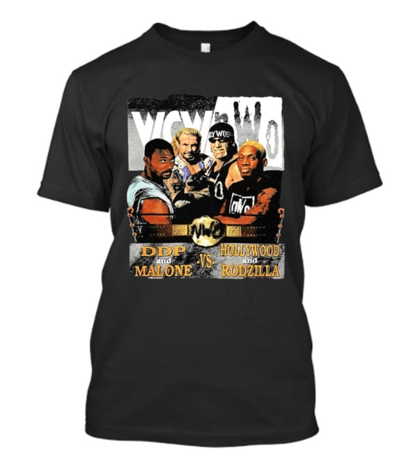 WCW NWo DDP And Malone Vs Hollywood And Rodzilla 90s Wrestling T-Shirt