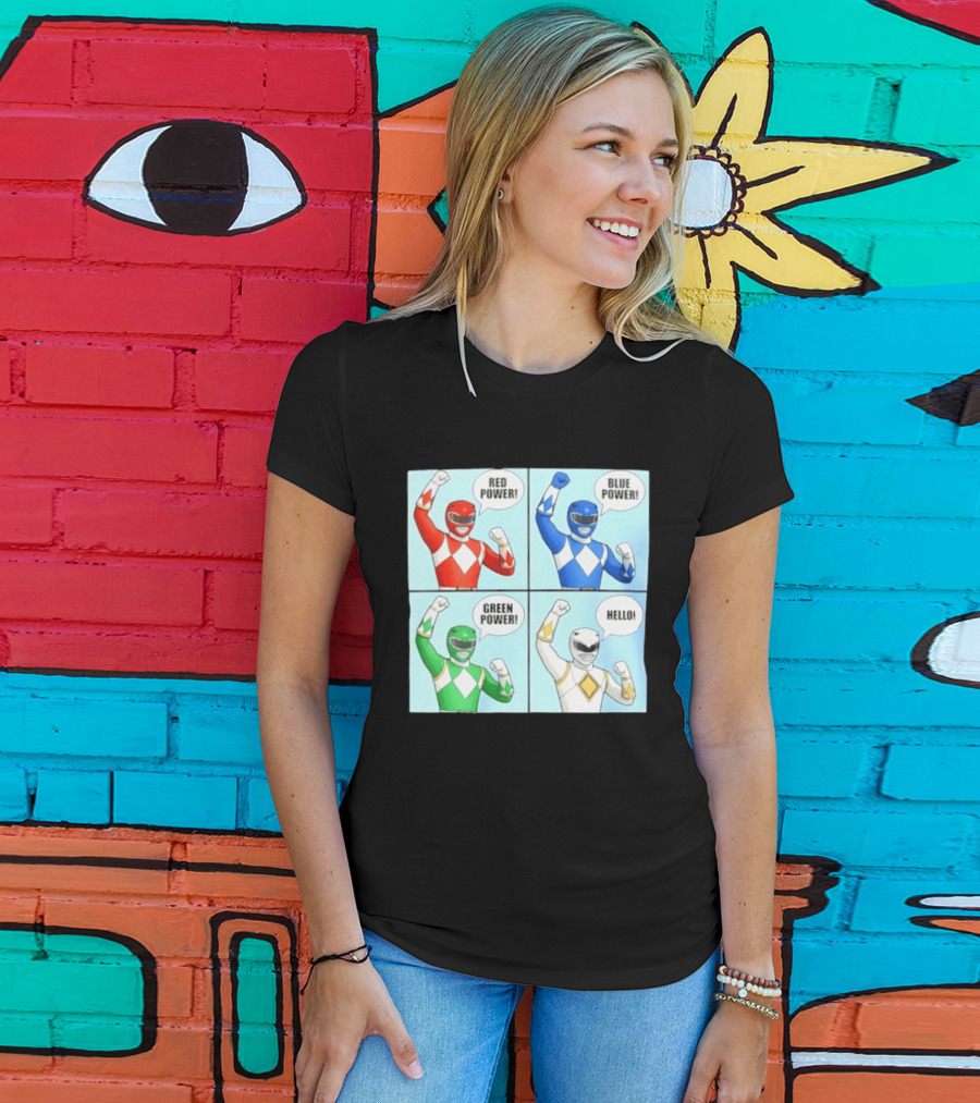 Red Power Blue Power Green Power Hello Rangers T-Shirt