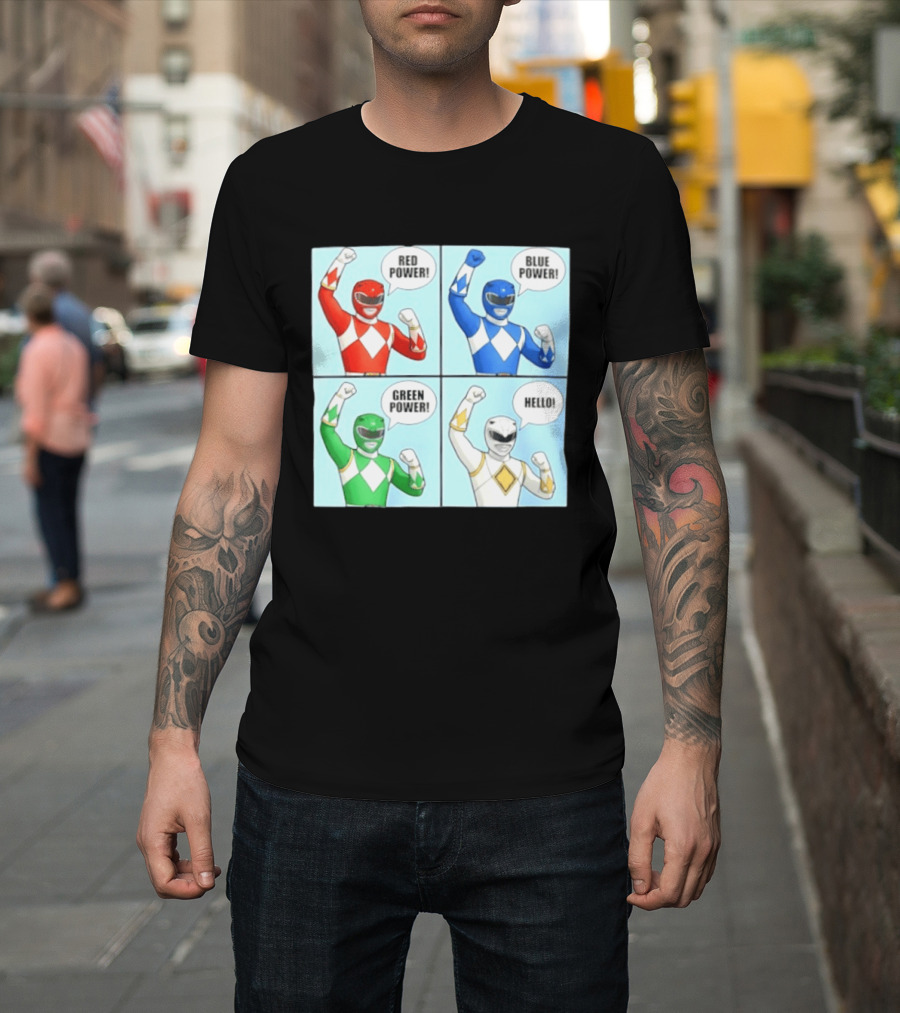 Red Power Blue Power Green Power Hello Rangers T-Shirt