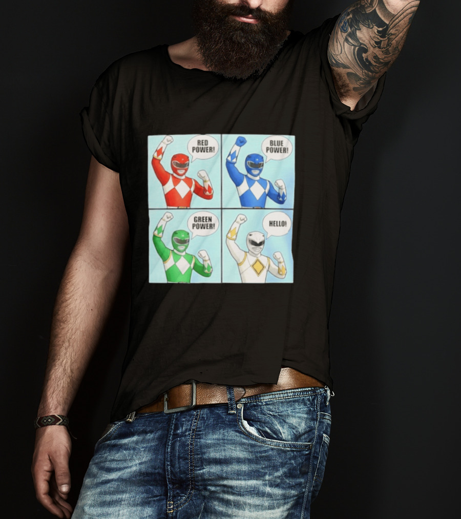 Red Power Blue Power Green Power Hello Rangers T-Shirt