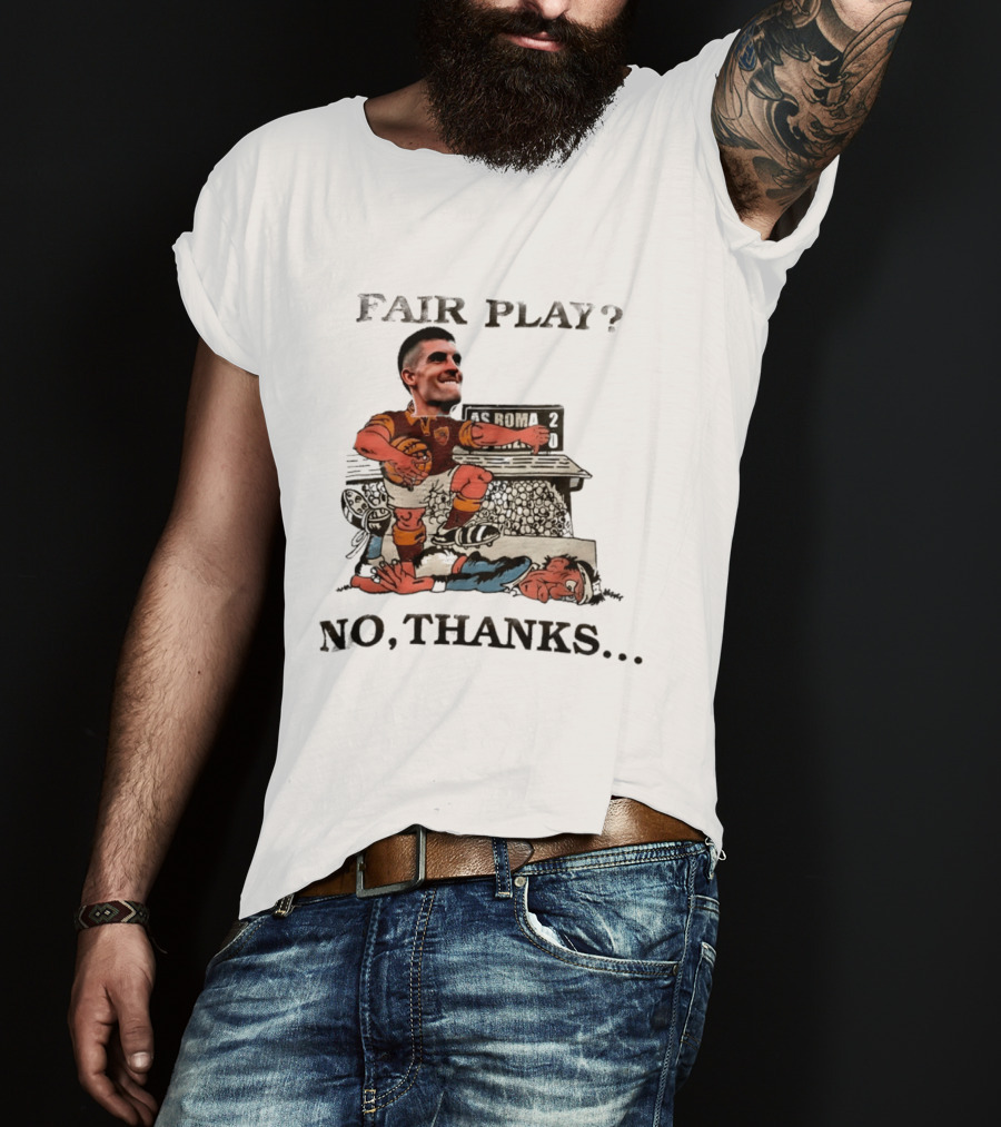 Gianluca Mancini AS Roma Fair Play No Thanks Comic T-Shirt