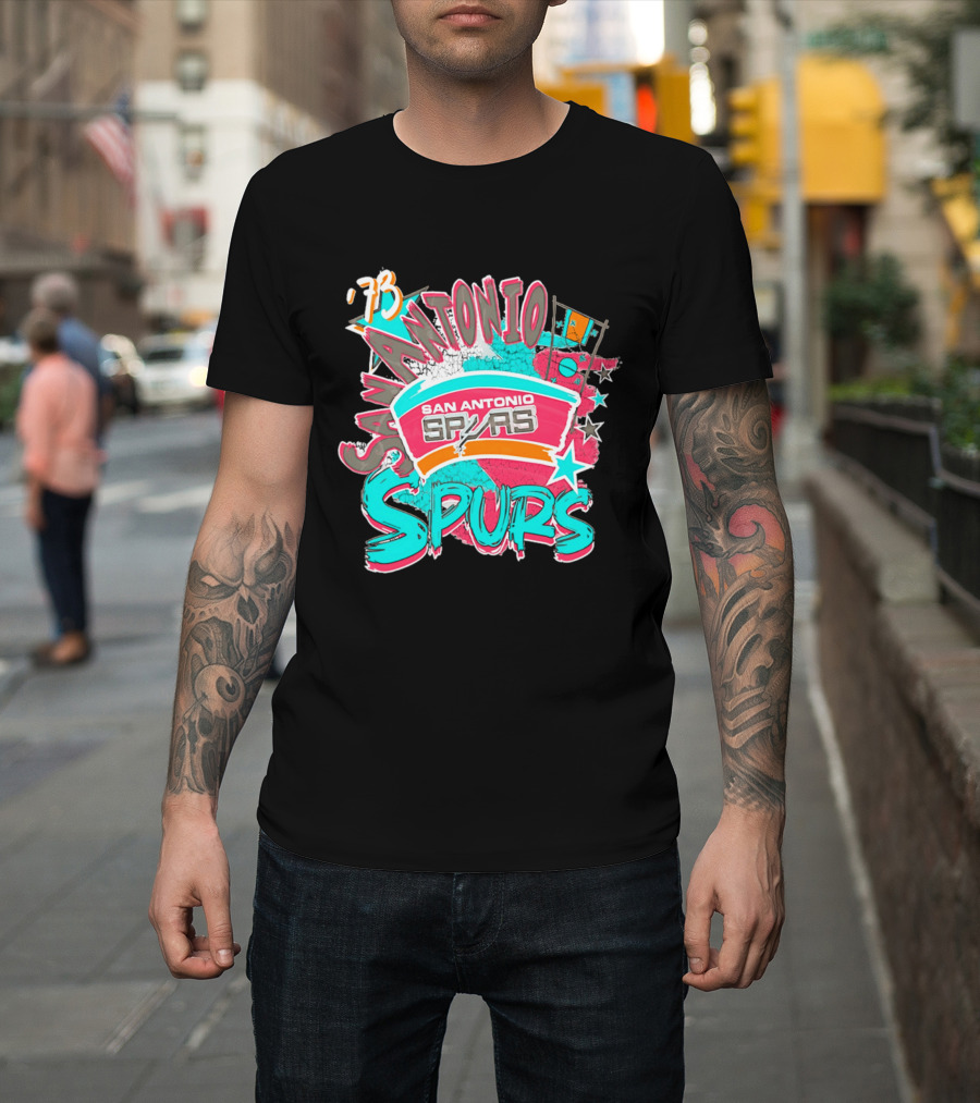 San Antonio Spurs '73 Classics Play By Play T-Shirt