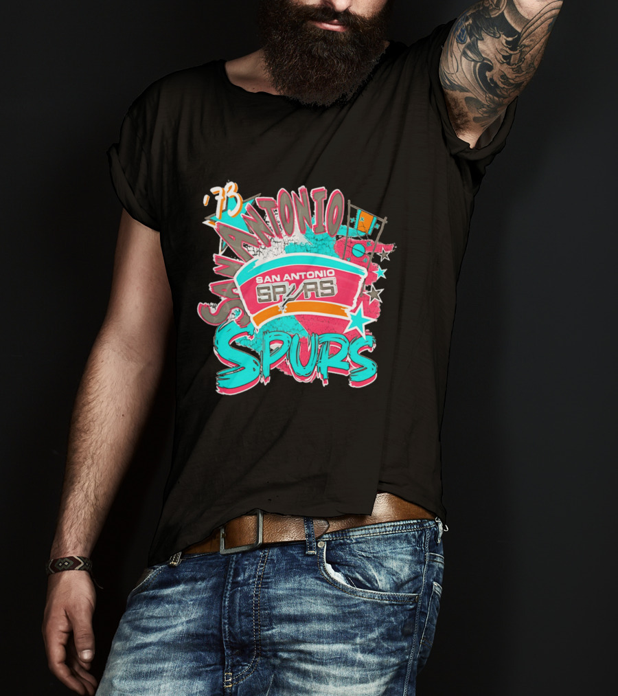 San Antonio Spurs '73 Classics Play By Play T-Shirt