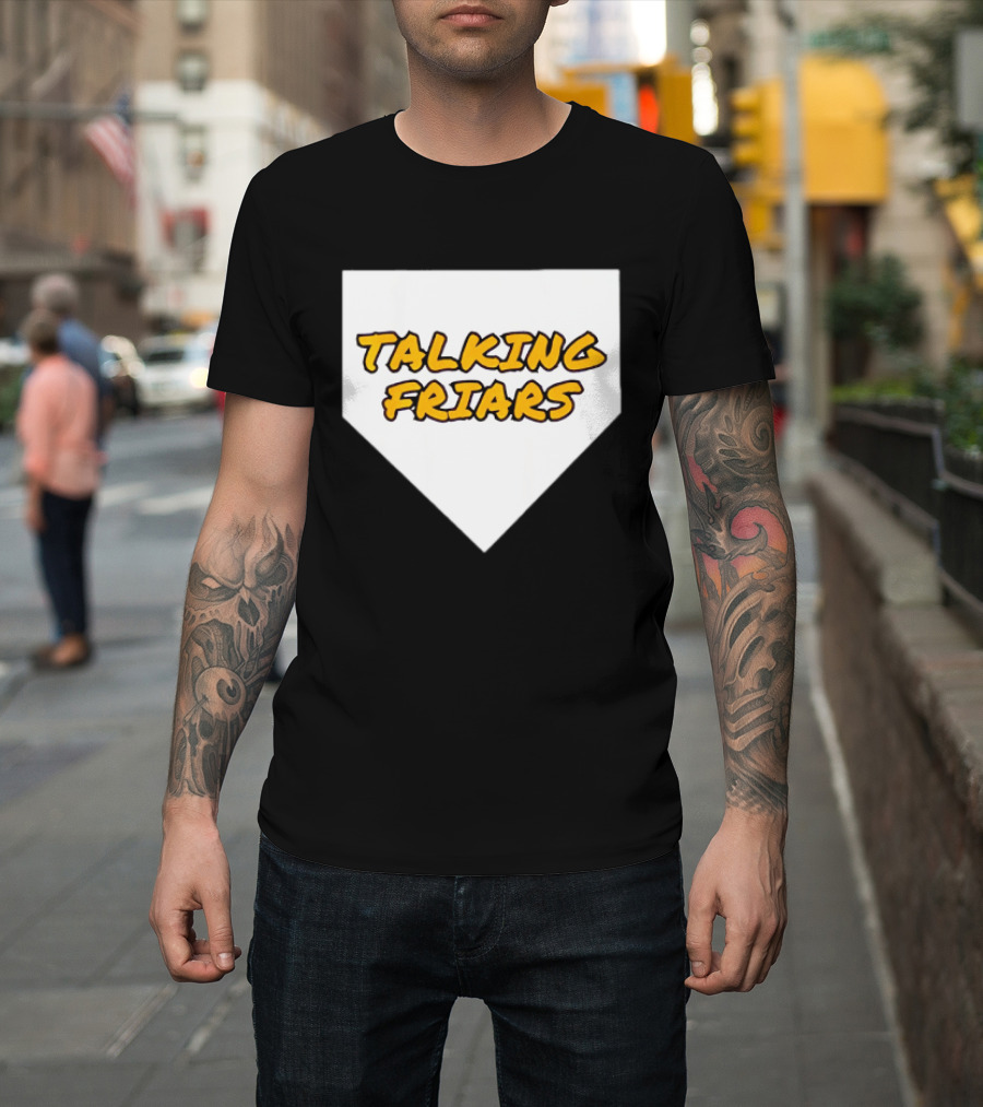 San Diego Padres Baseball Talking Friars Home Plate T-Shirt