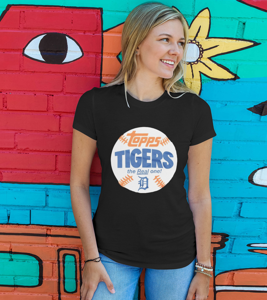 Topps Tigers The Real One Detroit T-Shirt