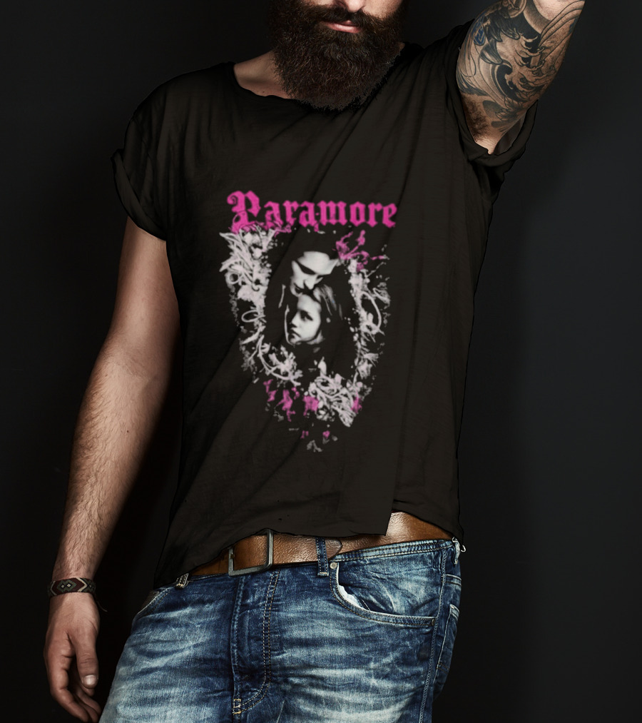 Twilight Edward Cullen Bella Swan Paramore Floral T-Shirt