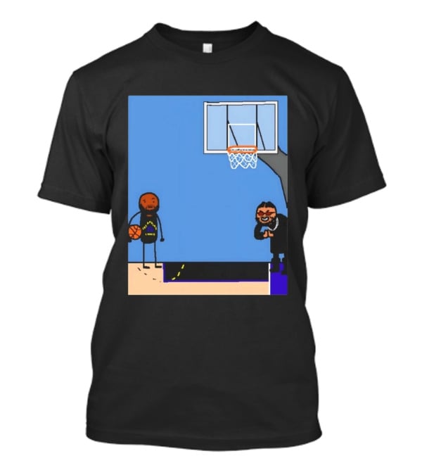 Villain Brooks Vs Dillon Brooks Basketball Humor Phoenix Suns Sketch T-Shirt