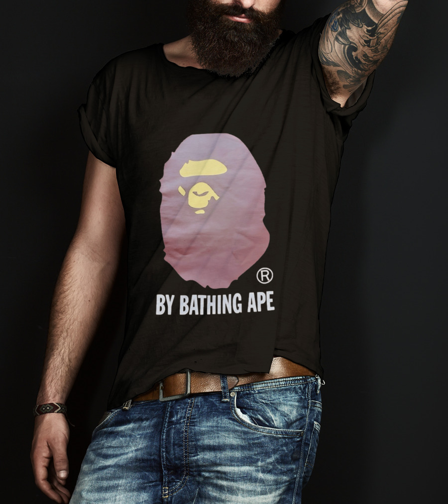 By Bathing Ape Iconic Yellow Ape Face T-Shirt