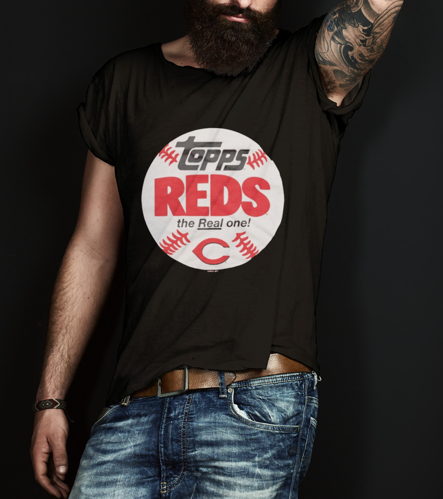 Topps Baseball Reds The Real One Cincinnati T-Shirt