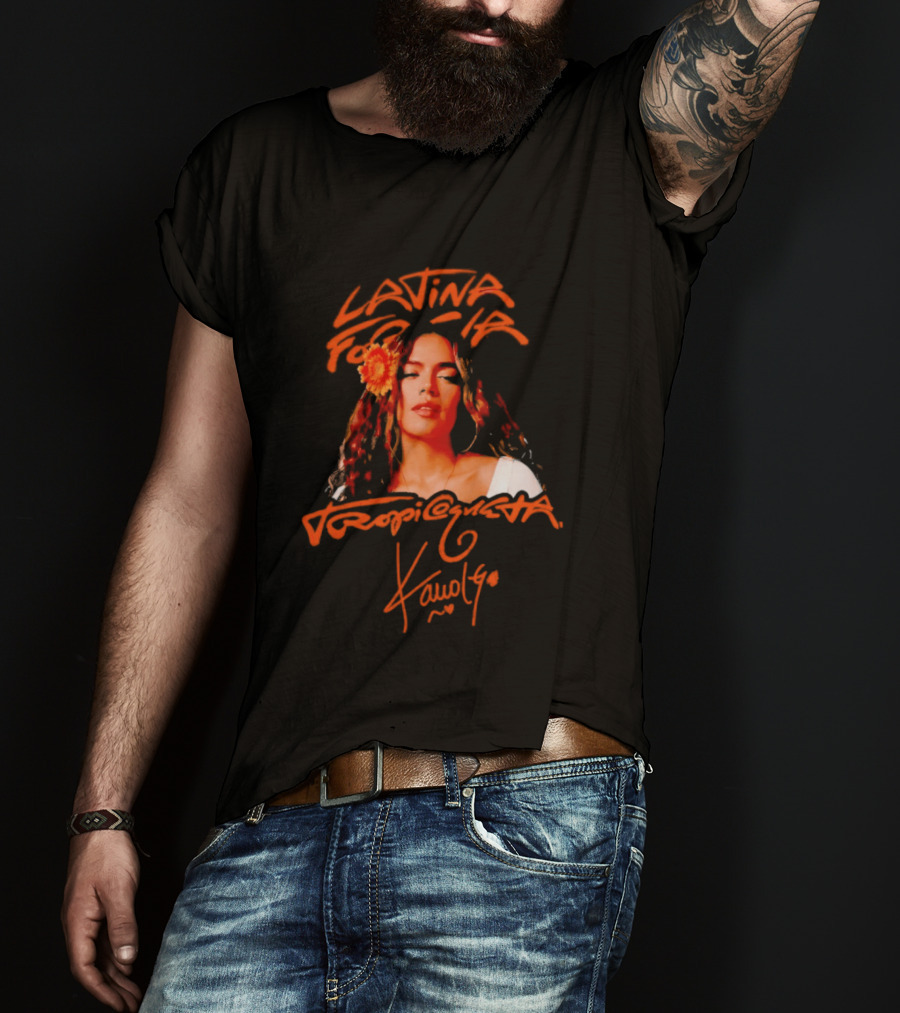 Latina Por El Mundo Tropiquesa Karol G T-Shirt