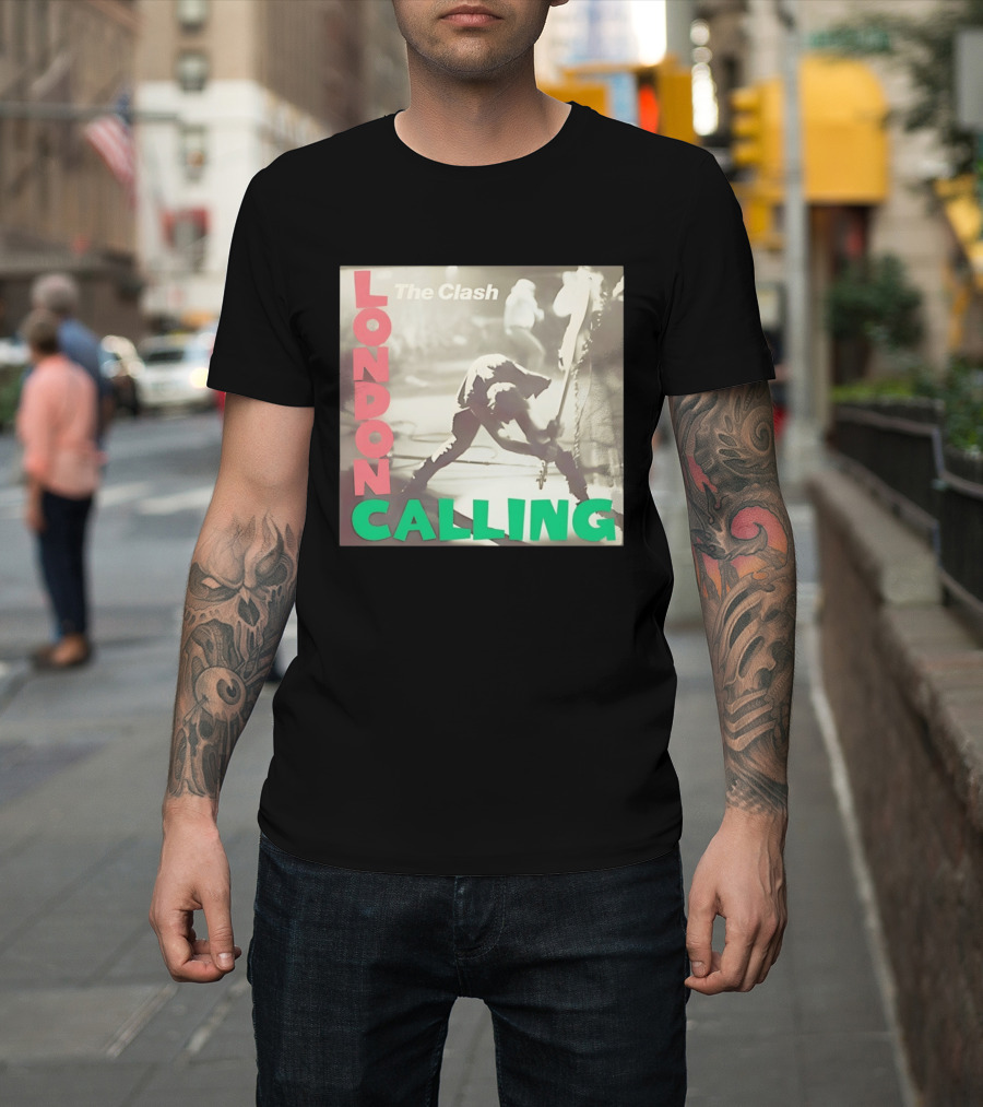 The Clash London Calling Punk Rock Album Cover Image T-Shirt
