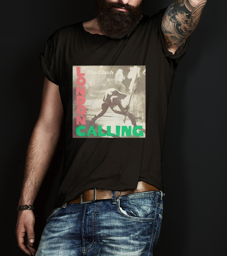 The Clash London Calling Punk Rock Album Cover Image T-Shirt