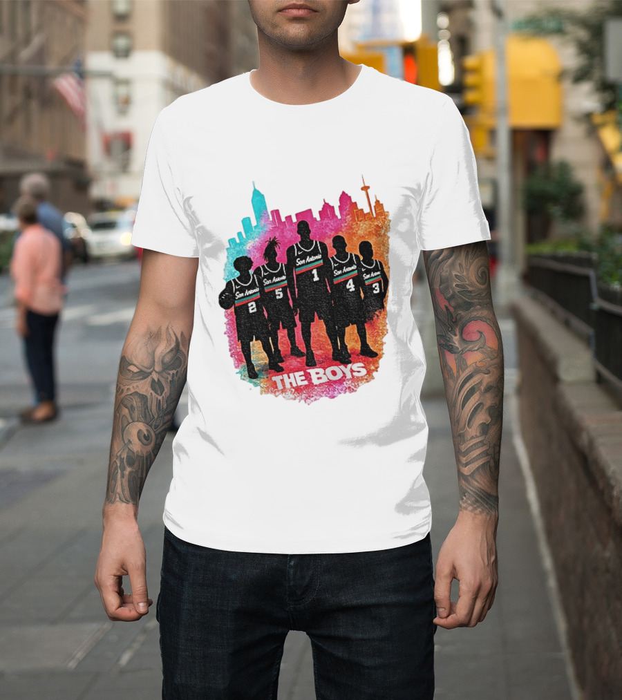 The Boys San Antonio Spurs Classic City Edition Basketball Player T-Shirt