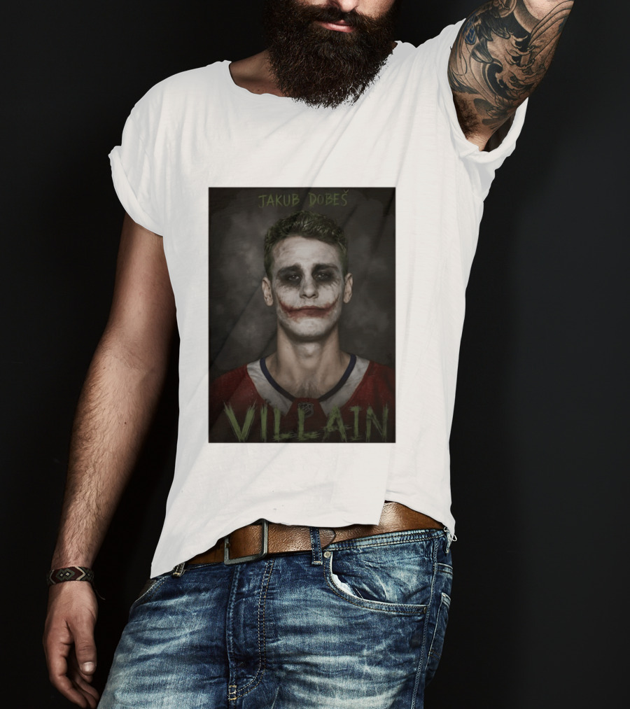 Jakub Dobes Villain Joker Montreal Canadiens Hockey T-Shirt
