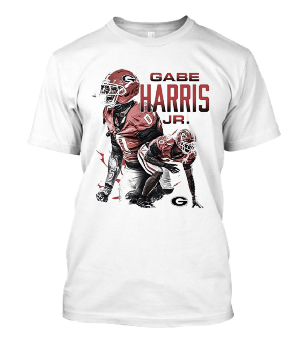Gabe Harris Jr Georgia Bulldogs Football Player NCAA Team T-Shirt