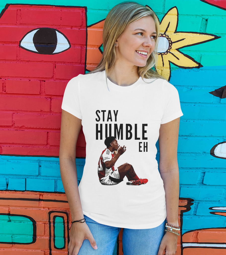 Myles Lewis Skelly Stay Humble Eh Arsenal Football Meme T-Shirt
