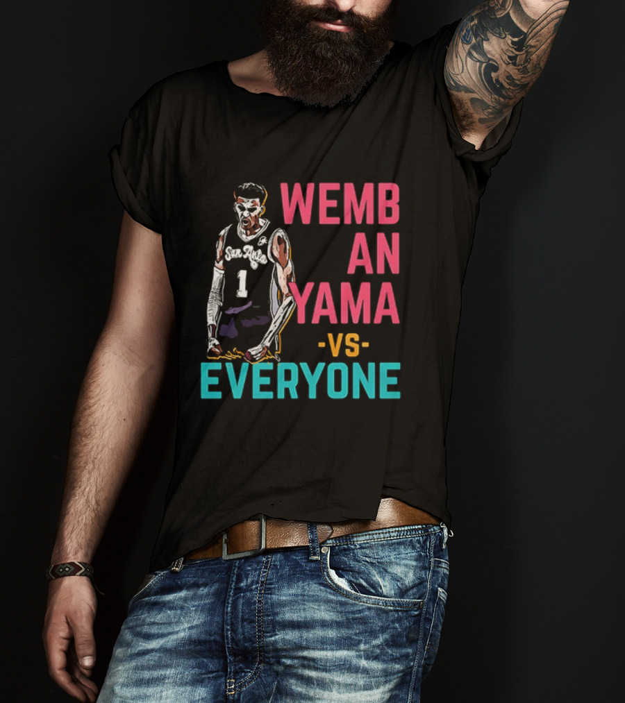 Victor Wembanyama Vs Everyone San Antonio Spurs NBA 2026 T-Shirt