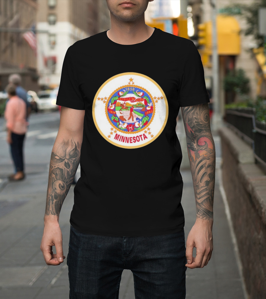 L'étoile Du Nord 1819 1858 1893 Seal Of Minnesota T-Shirt