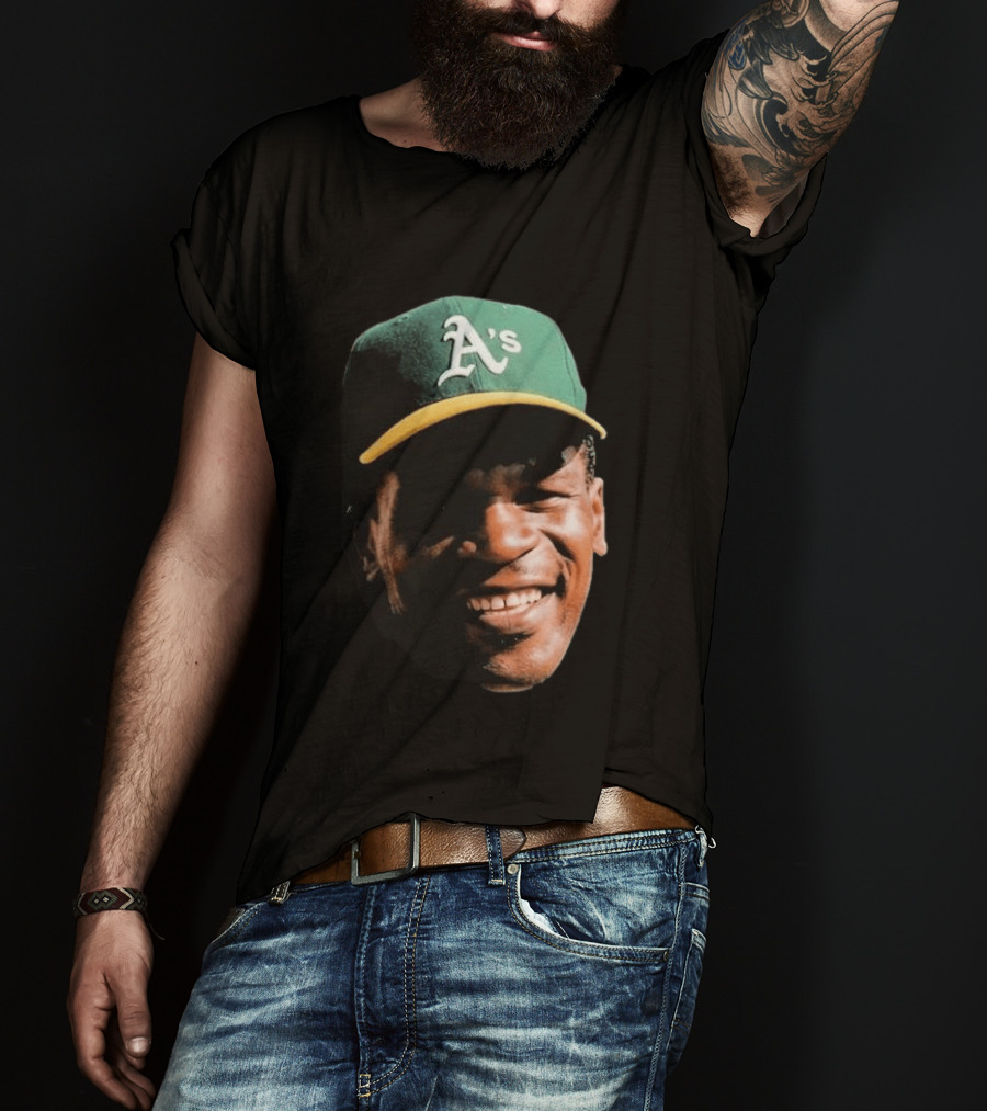 Dallas Braden Rickey Henderson A's Cap T-Shirt