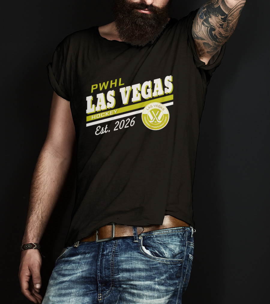 PWHL Las Vegas Hockey Est. 2026 Professional Women's Hockey League T-Shirt